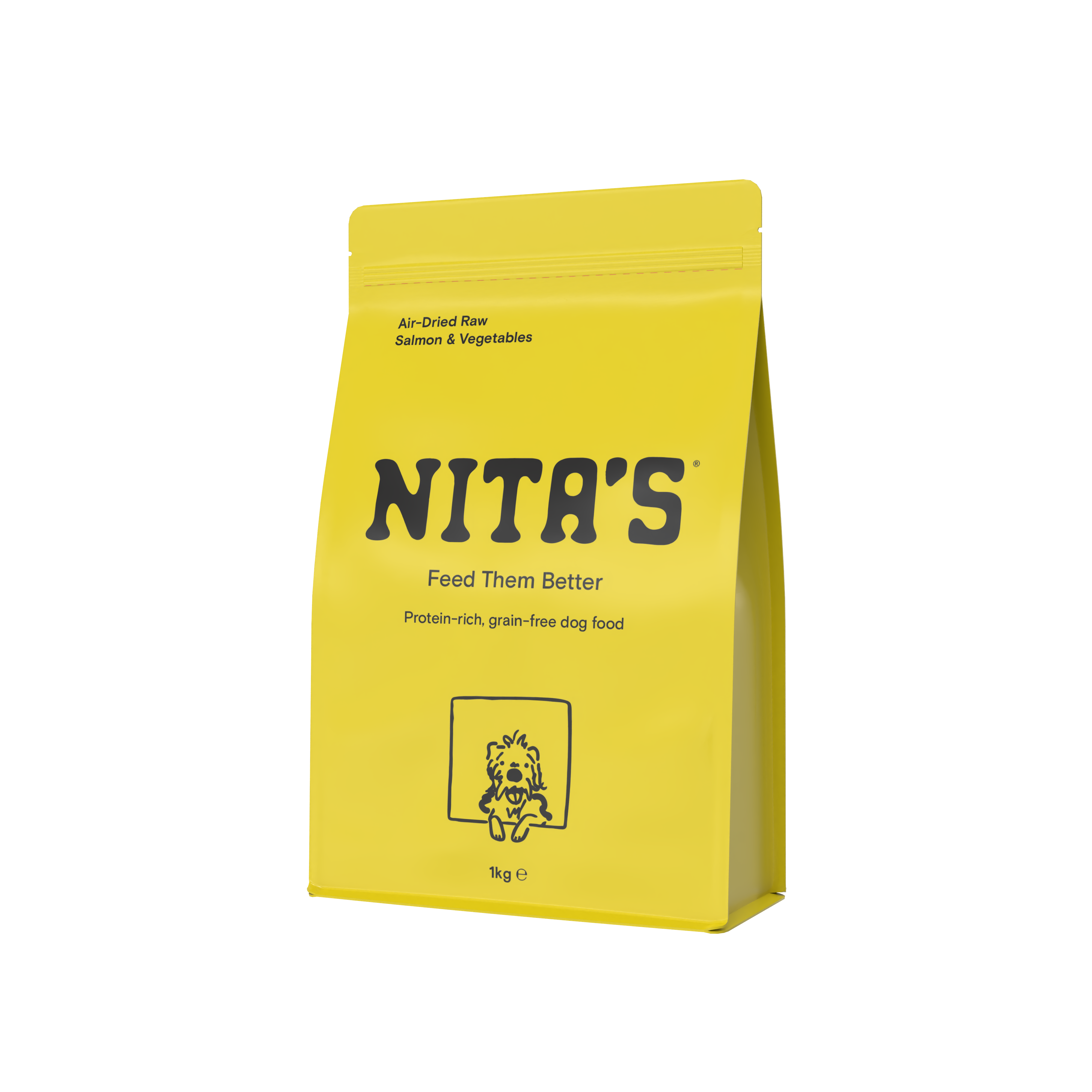 Salmon & Vegetables Air-Dried Dog Food, 1kg – Nita's